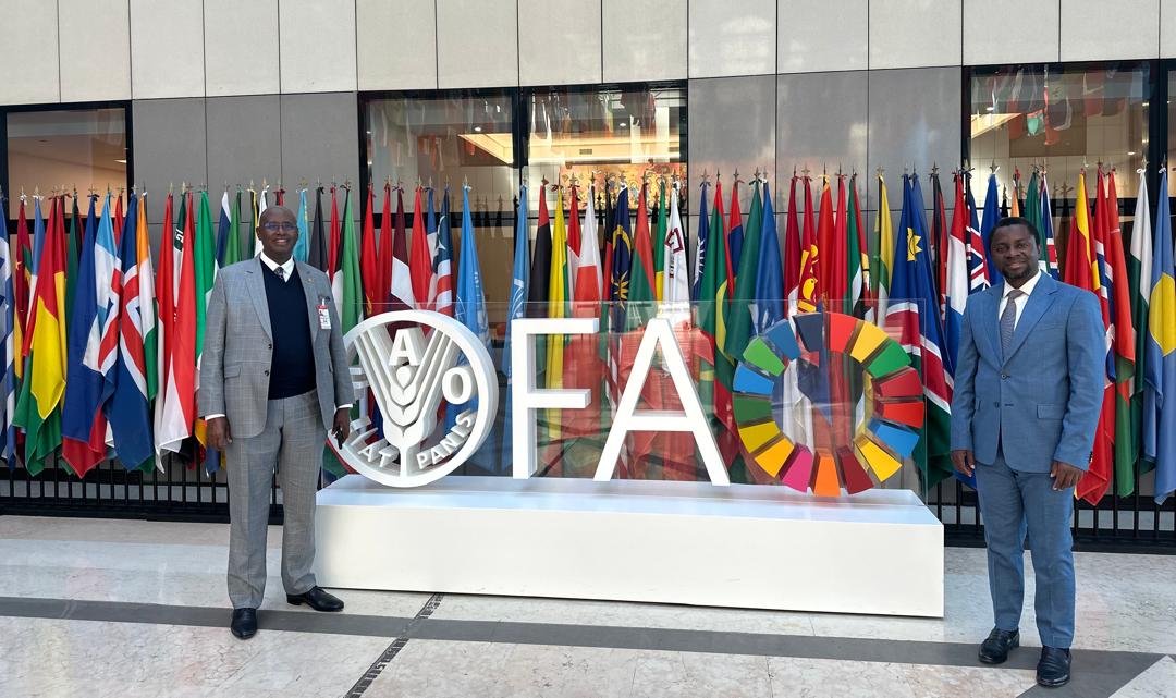 DrRwamiramaBK's tweet photo. Attending the 177th Session of the FAO Council in Paris Rome. On behalf of Uganda, the Council Member, I issued a statement on the Africa Regional Group on the Reviewed Strategic Framework 2022- 31. https://t.co/tTU5dM0uej