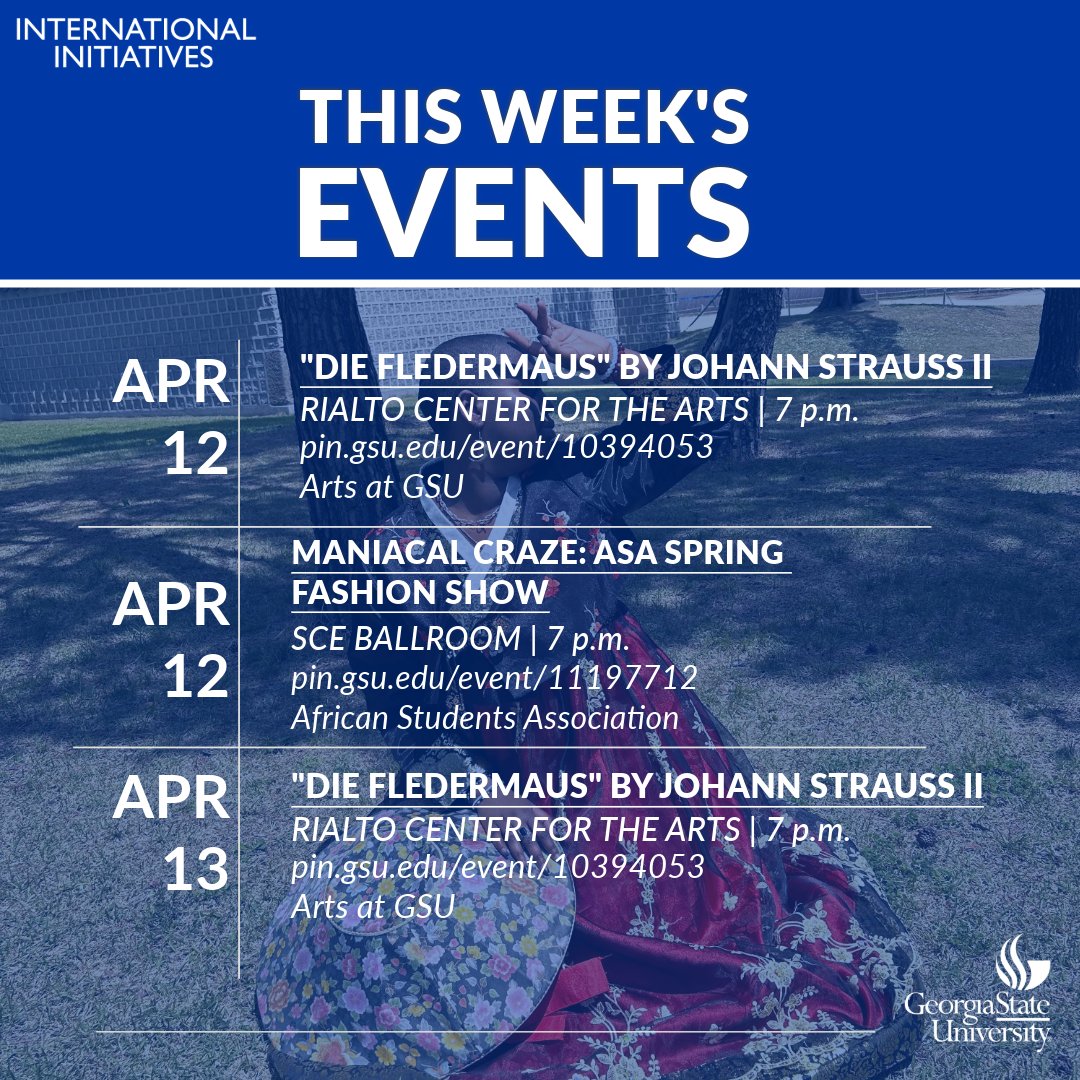 From music to festivals to study abroad, we've got the event for you!