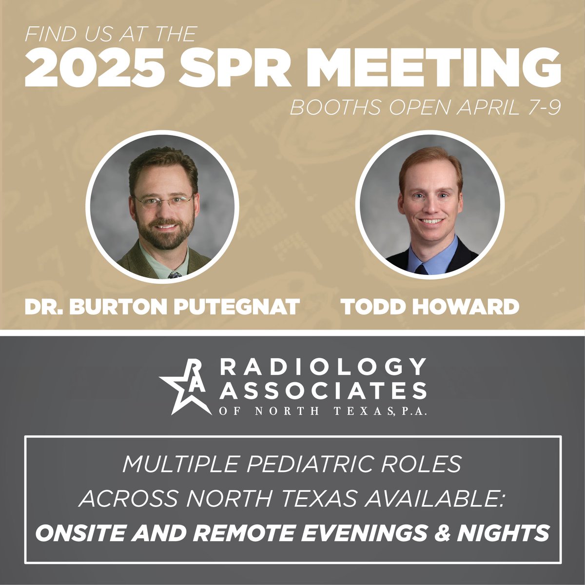 The Society for Pediatric Radiology (@socpedrad) on Twitter photo 🌴 Aloha, #SPR25! 🌴 Ready to take the next step in your pediatric radiology career? Come meet the Radiology Associates of North Texas team at our booth!  Let’s chat about why RANT could be the perfect fit for you! #PedsRad #SPR2025 #RANT #RADNTX 🌴 Aloha, #SPR25! 🌴 Ready to take the next step in your pediatric radiology career? Come meet the Radiology Associates of North Texas team at our booth!  Let’s chat about why RANT could be the perfect fit for you! #PedsRad #SPR2025 #RANT #RADNTX