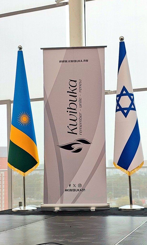 AmbRonAdam's tweet image. I was honored to take part and represent the Friends of Rwanda in the Kwibuka ceremony, which took place today in Tel Aviv. I ended my speech with the RW proverb, which I appreciate so much: intore ntiganya ishaka ibisubizo.
#Kwibuka31
#RememberUniteRenew
@UrugwiroVillage