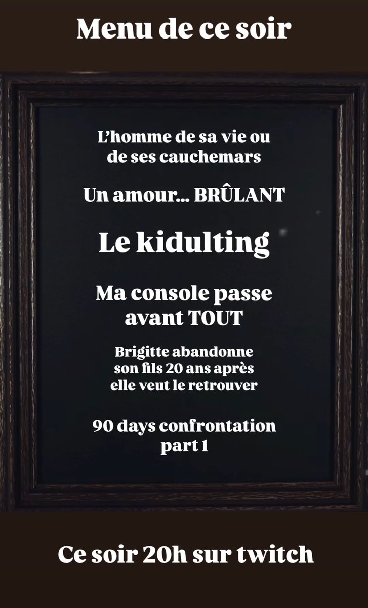 Menu de ce soir la commu