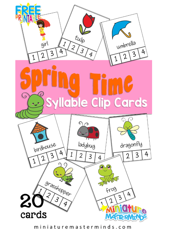 👀Looking for a fun way to target syllable counting? These 🦋 spring-themed clip cards are perfect for your literacy centre! Students can practice counting syllables 👆 and strengthen fine motor skills ✍️ by clipping their answers with clothespins #SLPTips
drive.google.com/file/d/1KJQ3RH…