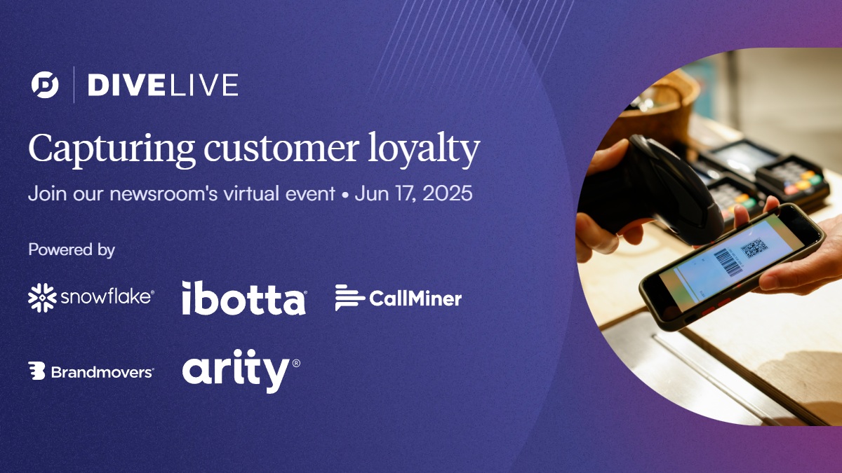 Join us for an event to hear how experts across industries are evolving loyalty programs to meet modern customer demands. We’ll dive into the role of data in retention and explore the strategies behind today’s most successful loyalty efforts. Register here dive.pub/42mGLG2