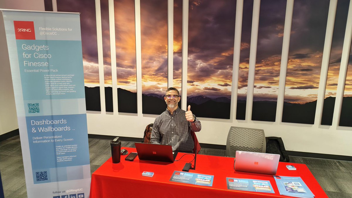 2RingCX's tweet image. We at 2Ring are super excited to be sponsoring the #WebexCC tech summit in Richardson, TX! If you&apos;re attending, come stop by the #2RingCX table to learn more about our #Dashboards &amp;amp; #Wallboards 🎉 😀 We can&apos;t wait to catch up with everyone! #CiscoCC #WebexContactCenter