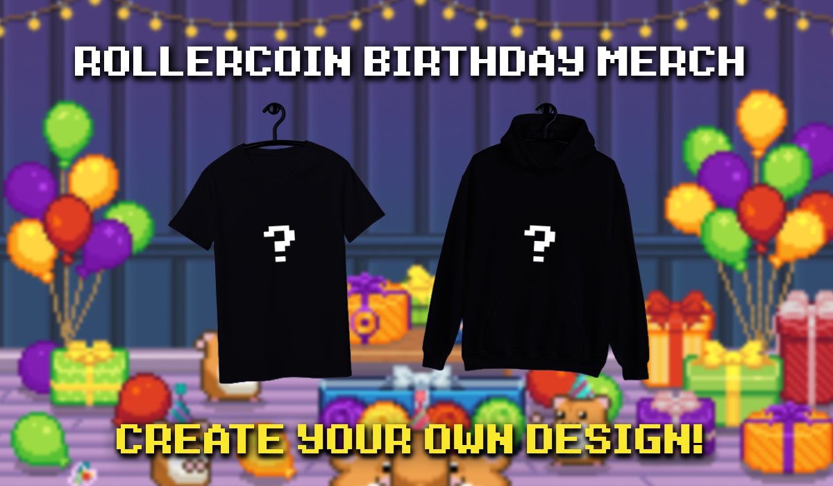 rollercoin_com's tweet image. 🎉 ROLLERCOIN MERCH CONTEST! 🥳

RollerCoin’s 7th anniversary is right around the corner, and what’s a birthday without a fresh new look?

We’re launching a brand-new merch line for the anniversary, and we want YOU to be part of it! This is your chance to create an original…