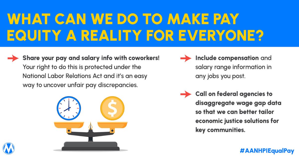 Combining data for over 25 unique ethnic groups in one number does not give you an accurate picture. We need to #DisaggregateData to get us closer to #AANHPIEqualPay