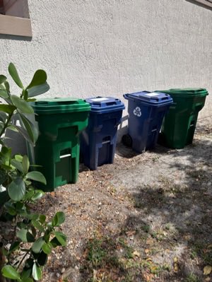 My act of kindness for day 1/7 of the Do-Gooder Challenge was to bring the neighbor’s trash cans in from the curb.