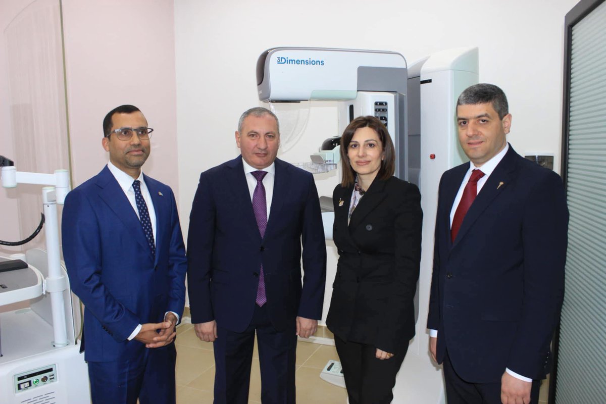 Ministry of Health (@minhealth_arm) on Twitter photo On April 7, <a href="/drssdatta/">Siddhartha Sankar Datta</a> joined <a href="/AnahitAvanesian/">Anahit Avanesyan</a> to launch breast cancer screening services at Vanadzor Medical Center. He highlighted the value of prevention, early detection, and treatment. The launch coincided with World Health Day, adding special significance to the occasion. On April 7, <a href="/drssdatta/">Siddhartha Sankar Datta</a> joined <a href="/AnahitAvanesian/">Anahit Avanesyan</a> to launch breast cancer screening services at Vanadzor Medical Center. He highlighted the value of prevention, early detection, and treatment. The launch coincided with World Health Day, adding special significance to the occasion.