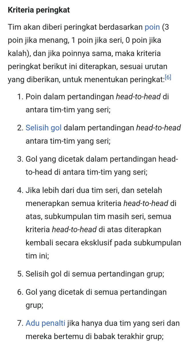 Padahal twit di bawah bener, lho. Sebenernya, Indonesia blm ofisial lolos ke Pildun U-17 karena masih harus nunggu match Afgan vs Korsel kelar.

Soalnya kl Afgan menang, msh ada kemungkinan klasemen akhirnya begini:
1. Afganistan 6pts
2. Yaman 6pts
3. Indonesia 6pts
4. Korsel 0pt