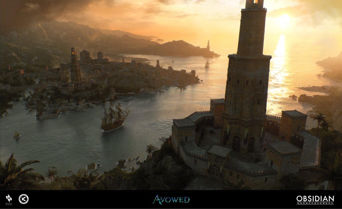 And here's the second concept I did for the AVOWED intro cinematic. This one was longer than the throne room.

artstation.com/artwork/eRenXG