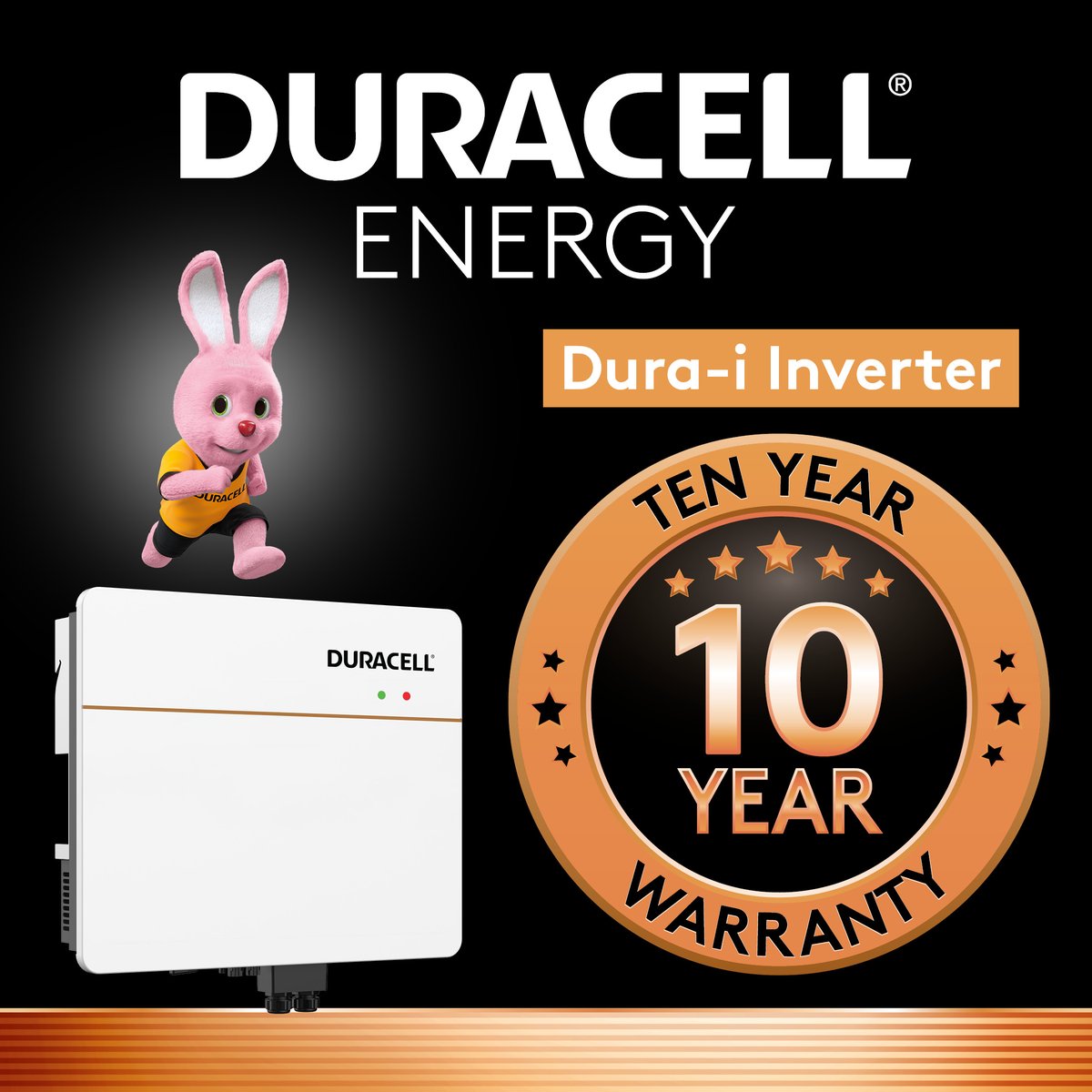 🔋💡 Duracell Energy Hybrid Inverter - Power you can trust! 💪

The Duracell Energy Hybrid Inverter comes with a 10-year warranty as standard! 🙌 That's peace of mind and long-lasting reliability for your home or business.

Switch to Duracell Energy products, and enjoy