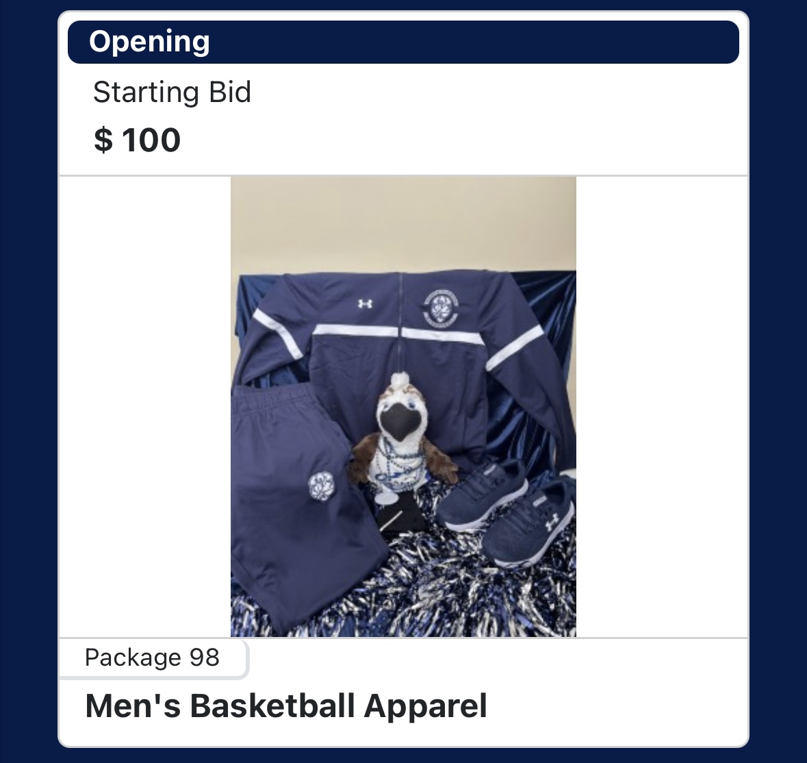 Check out our items on the Blue &amp; Gray Bash auction site. Secure your gear by bidding on Package 98!

Bid Now &gt;&gt; bit.ly/BlueGray25
