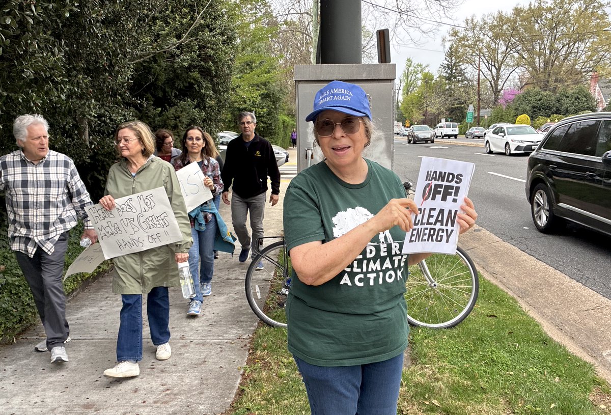 On Saturday, we were supporting clean air, clean energy, and democracy in Maryland and DC. #HandsOff