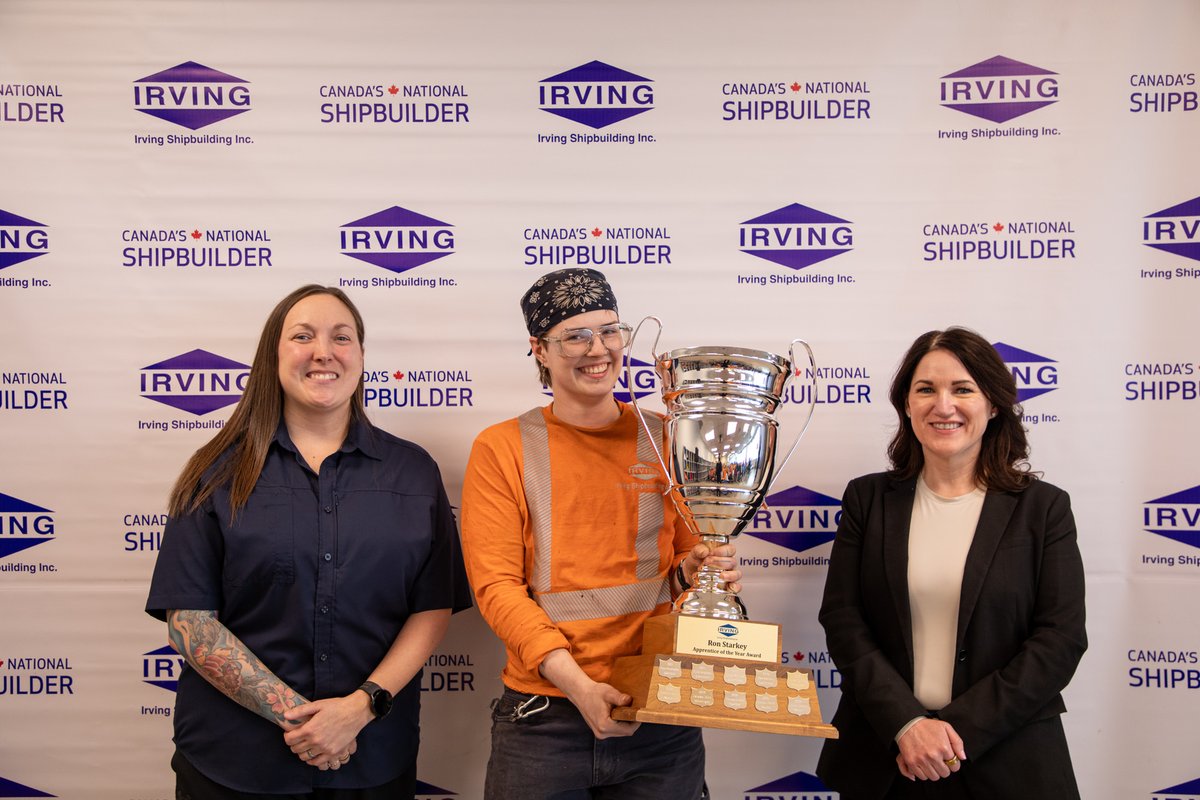 IrvingShipbuild's tweet image. Congratulations to our Apprentice of the Year winner for 2024 - Leslie Paloheimo!
Leslie began her shipbuilding journey in 2022 and quickly caught the eye of many of her teammates due to her incredible attention to detail and first-time quality.
bit.ly/4i0sncl