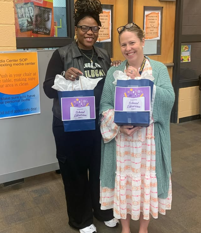 Thank you to our school community for helping us celebrate our media specialist, Ms. Ellison, and assistant, Ms. Johnson, during National Library Week! 📚👏

Thank you for continuing to inspire curiosity and fueling imagination! ✨🐅  #stmswildcats