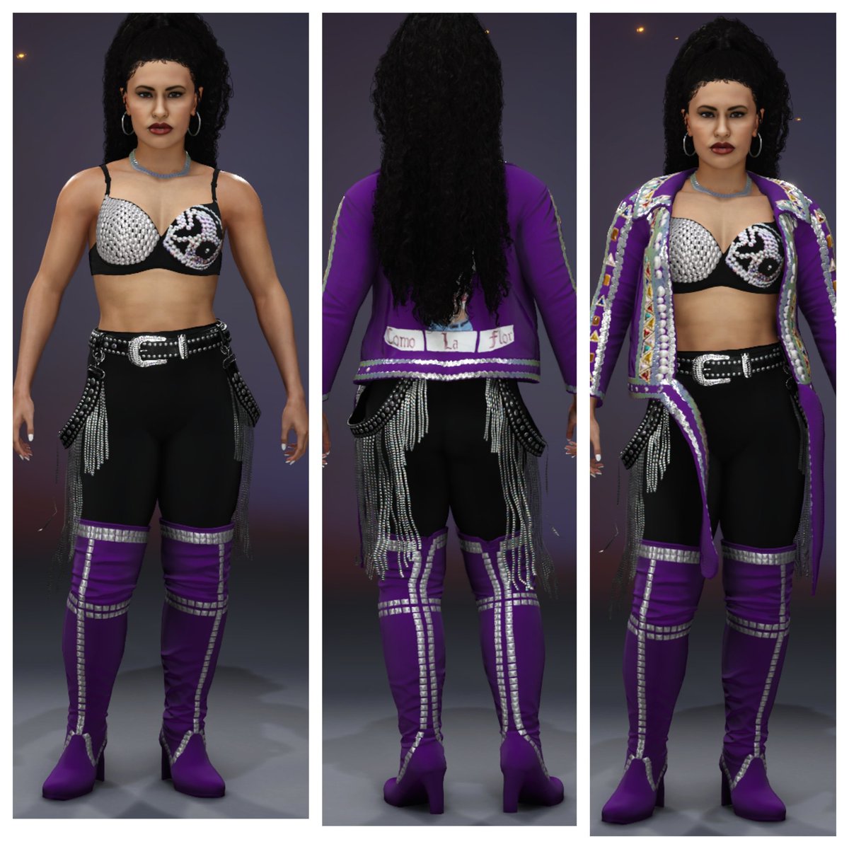 CJ_CAD50's tweet photo. Selena officially making her return to the roster, available in #wwe2k25
Tags: ( #DefJam2k25 , #CAD50 , #WrestleBars )
@SelenaLaLeyenda
@defjam
@WWEgames
@wrestlebars
.
#ScorpionSoldierGaming #DefJam2k #defjamworldwar #communitycreations #Selena #selenaquintanilla https://t.co/I3S1iaVpx5