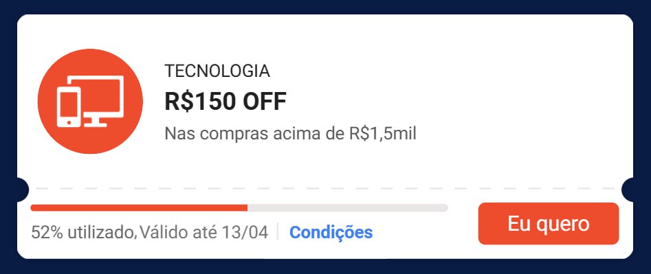 PromoAchados's tweet image. TECNOLOGIA NOVA PRA AQUELES QUE NÃO PODEM VIVER SEM! 💻

R$150 OFF nas compras acima de R$1.500

promoly.shop/E4iNEMh

#TechLovers
#DescontoTech