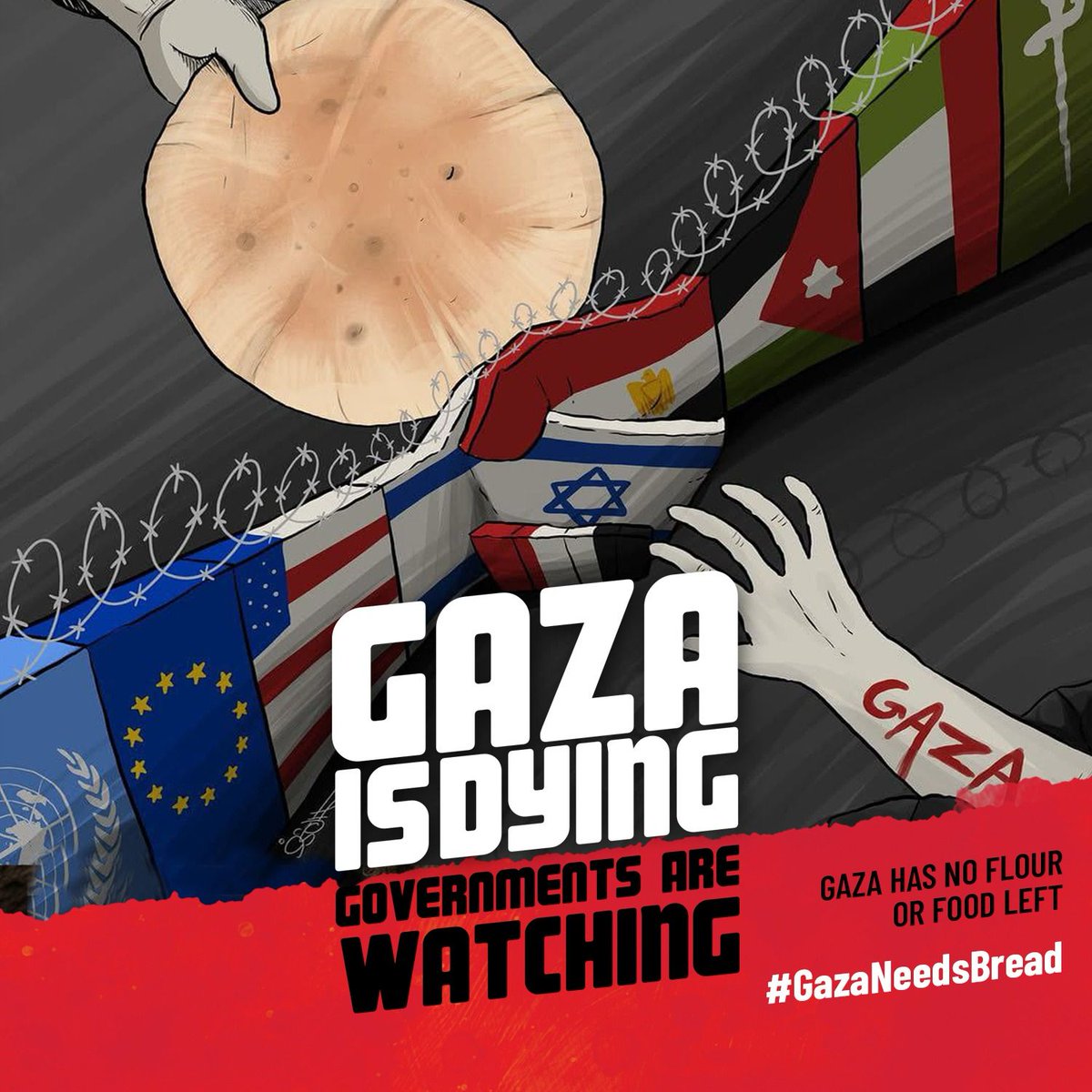 Bugün gıyabi cenaze namazı kılınması gerekenler Gazze'nin izzetli şehitleri değil, kınamaktan öteye geçmeyen güçleri mazlumun hakkını almaya yaramayan iktidarlardır.
#GazaNeedsBread