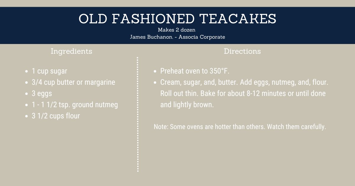 Easy to make with pantry staples, these delightful teacakes from our Associa Family Cookbook are the perfect way to share a taste of tradition with neighbors and loved ones.