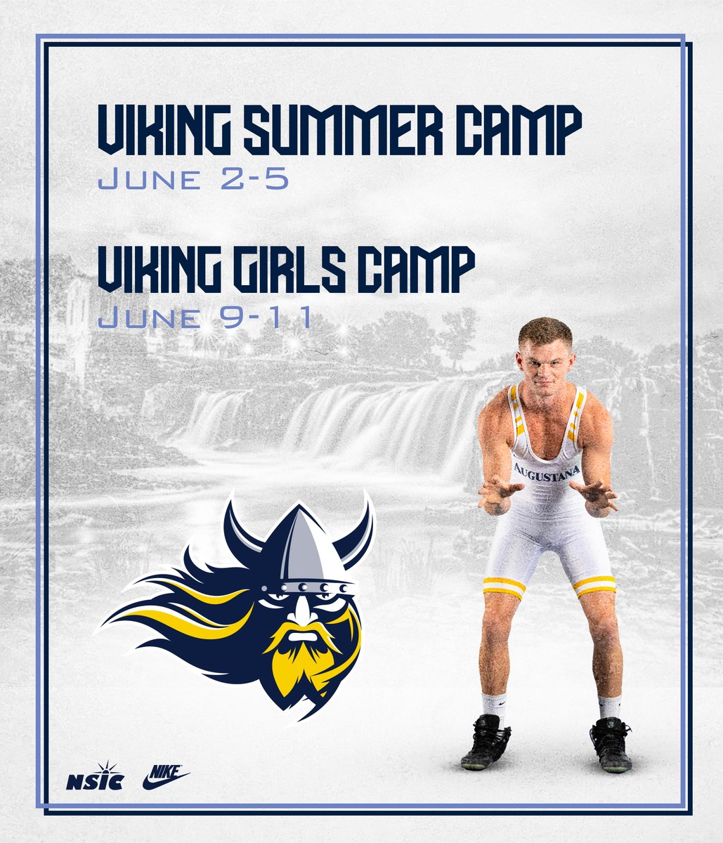 🚨 Viking Wrestling Camps are getting close!
🛡️ Summer Camp: June 2-5 (Grades K-12)
⚔️ Girls Camp: June 9-11
📍 Augustana Univ | Sioux Falls, SD
🔗 Register here: augustanawrestlingcamps.totalcamps.com/About%20Us
#WrestlingCamp #VikingWrestling #SiouxFalls