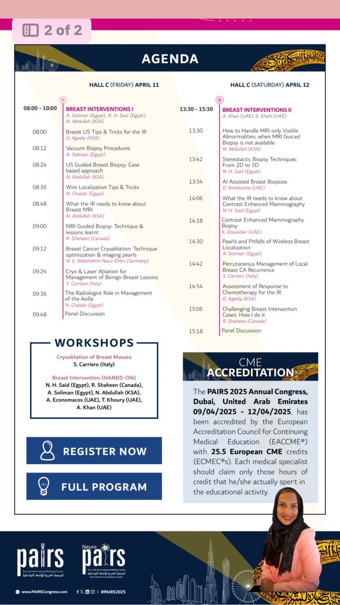 Nouf Abdullah (@noufsabdullah) on Twitter photo Two days of breast imaging at PAIRS- Dubai 
Come and enjoy the ride Two days of breast imaging at PAIRS- Dubai 
Come and enjoy the ride