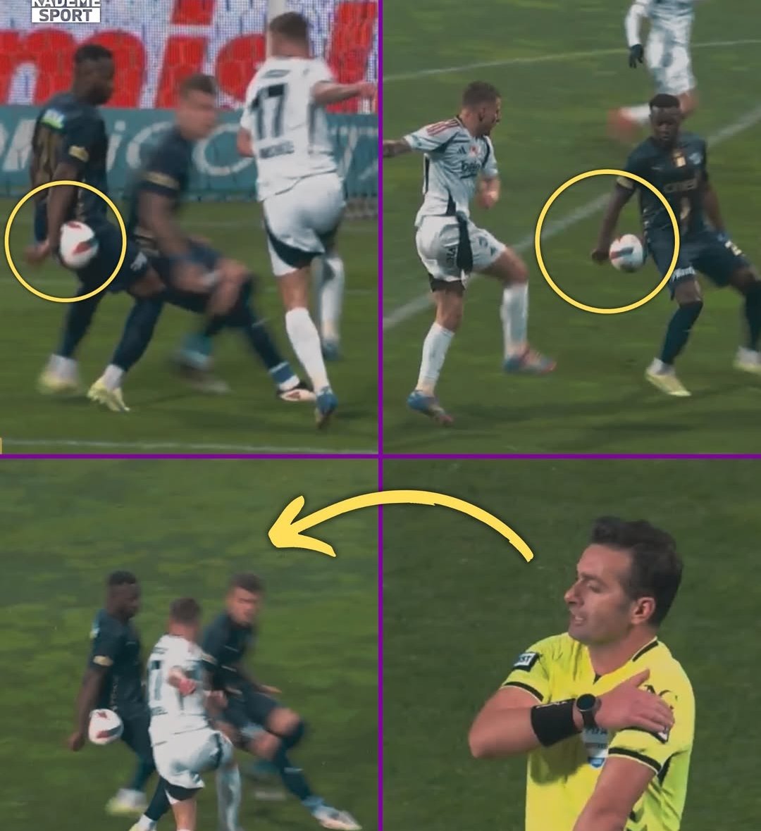 Beşiktaş penaltı bekledi. Karar, devam.