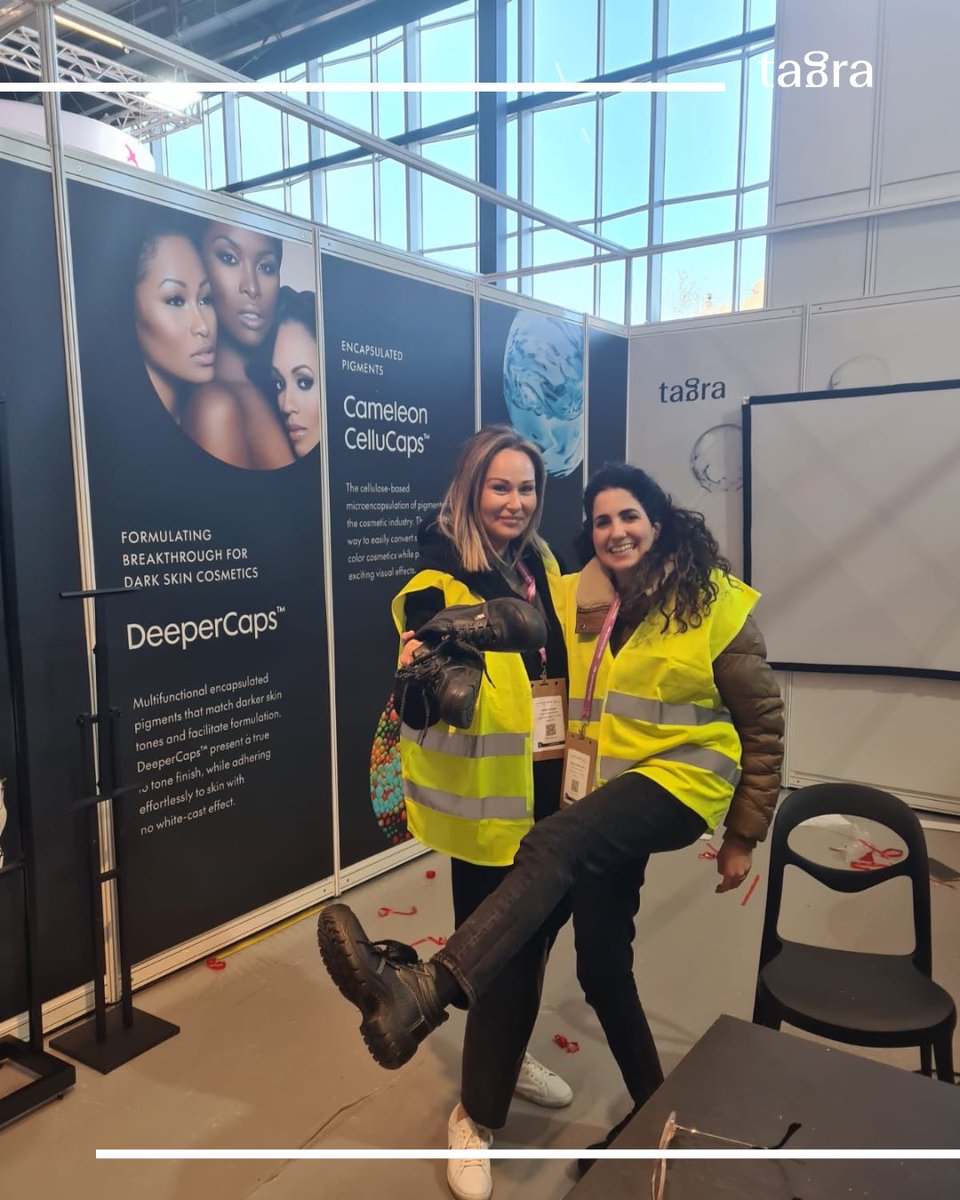 Tagra_BioTech's tweet image. We&apos;re getting ready! 🚧 Our booth at in-cosmetics Global is coming to life, and we can&apos;t wait to meet you in Amsterdam! From cutting-edge encapsulation to exclusive formula reveals, visit us at Booth 5F58. See you there? 👋 #Tagra #InCosmetics #incosglobal