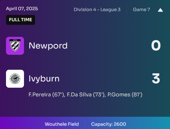IvyburnFC's tweet photo. Massive 3 points secured in a fiery derby clash — we showed heart, we showed class! With this win, we climb into 4th place and the road ahead is full of possibilities. The fight continues! 🏁🔥

Game link:
https://t.co/quzzd4KXLi

#IvyburnFC #DerbyWin #BlackAndWhite #football https://t.co/q2Judm8lA7