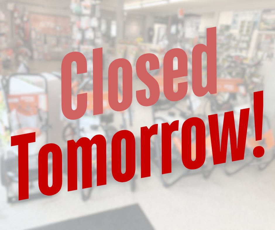 Tomorrow (Saturday April 12th) we will be closed to the public as we get ready to open as Premier Equipment- Hagersville!