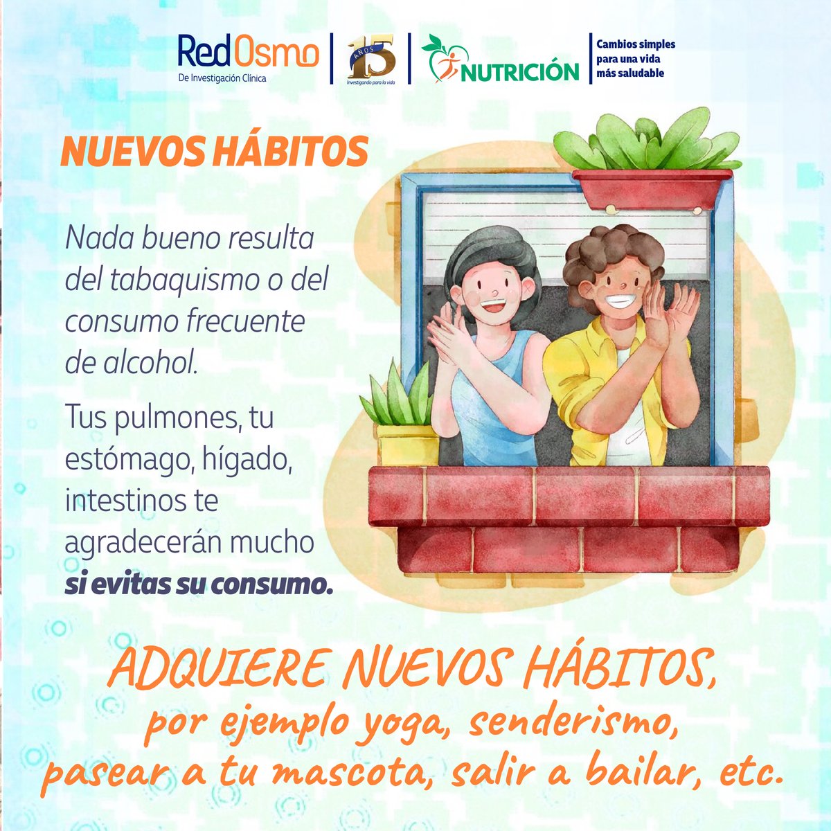 OSMOmx's tweet photo. ✔️ Hidratación real
✔️ Dormir lo suficiente
✔️ Hacer ejercicio con gusto
✔️ Decirle NO al tabaco y al exceso de alcohol, que daña tu cuerpo.
Haz un compromiso contigo. Porque cuando tú te cuidas, todo mejora.
#CuidaTuSalud #DíaMundialDeLaSalud #RedOSMO #PrevenirEsVivir https://t.co/yL0LpBSiBl