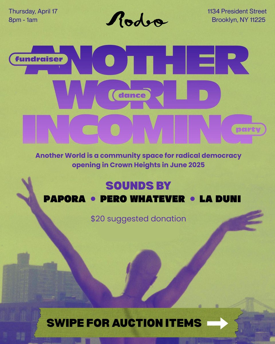 Do you like me? Do you hate me? Either way, pls come out on 4/17 and tell me how you feel. We'll dance the night away and auction off some cool shit. All funds go to a new movement center we're opening in central Brooklyn! 

can't make it? Donate here: 
gofund.me/c55d3e91