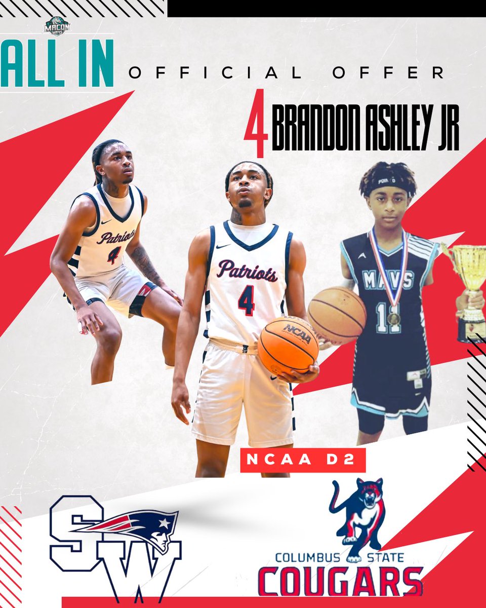 Brandon Ashley jr (@ballsohardbran4) on Twitter photo Blessed to receive an offer from Columbus State
Shout out <a href="/SIXTHPICK94/">SHA-RON WRIGHT</a> and <a href="/CoachHardnett/">Monquencio Hardnett〽</a> Blessed to receive an offer from Columbus State
Shout out <a href="/SIXTHPICK94/">SHA-RON WRIGHT</a> and <a href="/CoachHardnett/">Monquencio Hardnett〽</a>