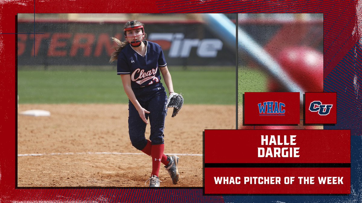 Cleary Athletics (@athleticscleary) on Twitter photo Congratulations to <a href="/SoftballCleary/">ClearyCougarSoftball</a>'s Halle Dargie on being named the WHAC Pitcher of the Week!
Dargie had 3 complete game wins last week, including a 12-inning & 12 Ks over Defiance and 5 Ks in the win over Lourdes
She finished the week with a 1.12 ERA and 18 K
Congrats Halle Congratulations to <a href="/SoftballCleary/">ClearyCougarSoftball</a>'s Halle Dargie on being named the WHAC Pitcher of the Week!
Dargie had 3 complete game wins last week, including a 12-inning & 12 Ks over Defiance and 5 Ks in the win over Lourdes
She finished the week with a 1.12 ERA and 18 K
Congrats Halle