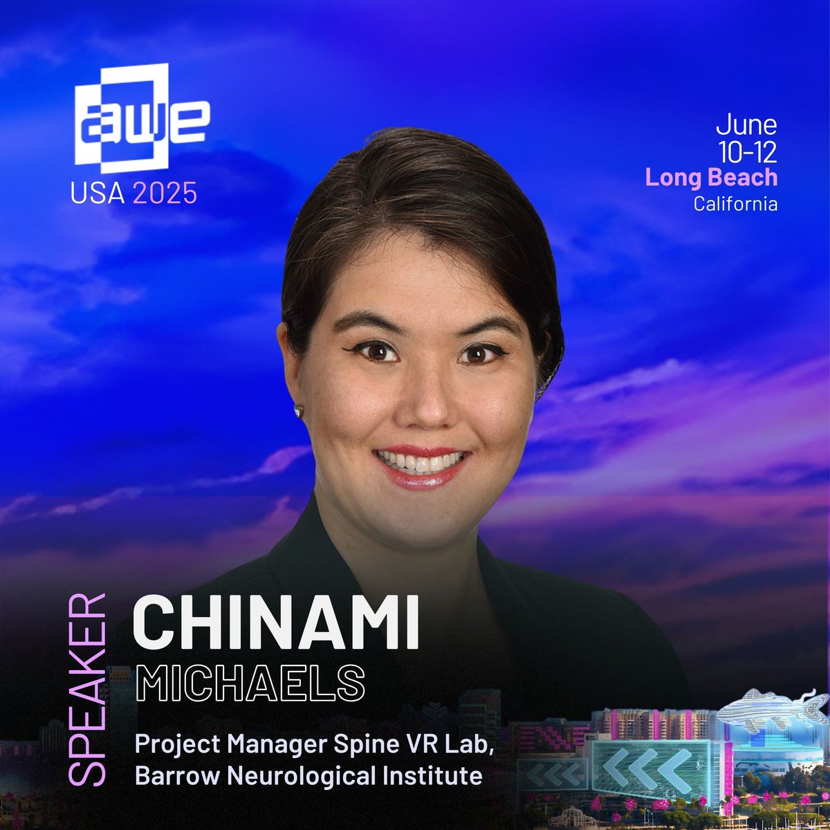 Can't wait to speak at #AWE2025! I'll be a Track Chair for Healthcare and Wellness track 6/12. Join me in Long Beach on June 10-12. Tickets on sale now! awexr.com/usa-2025 Use SPKR25D for an additional 10% off! #AR #VR #XR #immersive #tech