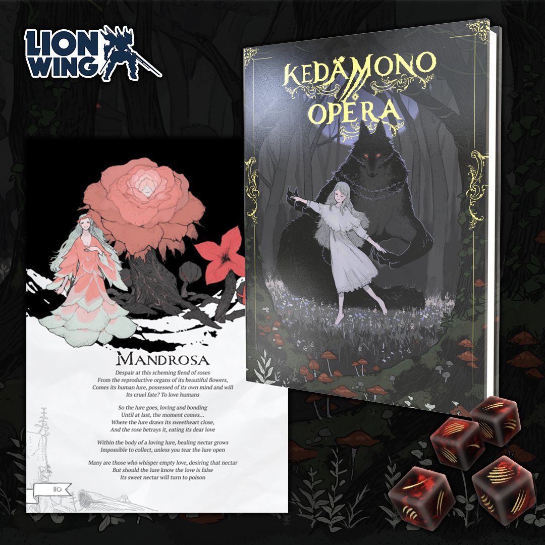 An updated Kedamono Opera will be hitting your inboxes soon! And even better, for those who don't have it yet - it's not too late to order your own copy! lionwingpublishing.com/collections/ke…