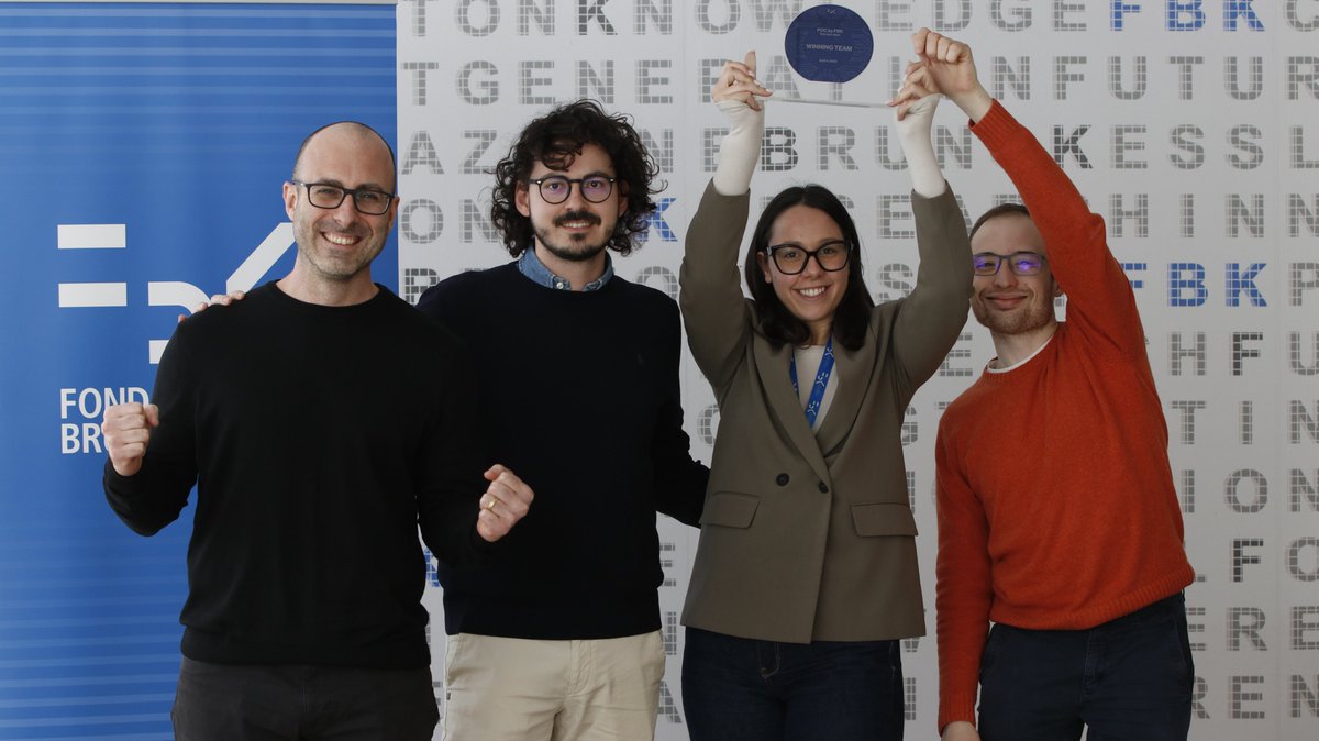 🎉 Big news from TeV!

We made it to the podium at “PoC by FBK: Test your Idea!” 🚀
Thanks to this, we’ve secured a grant to take our Computer Vision &amp; AI project to the next level! 💡
Huge thanks to FBK, our team &amp; all supporters!

#AI #ComputerVision #Innovation #TeV #FBK