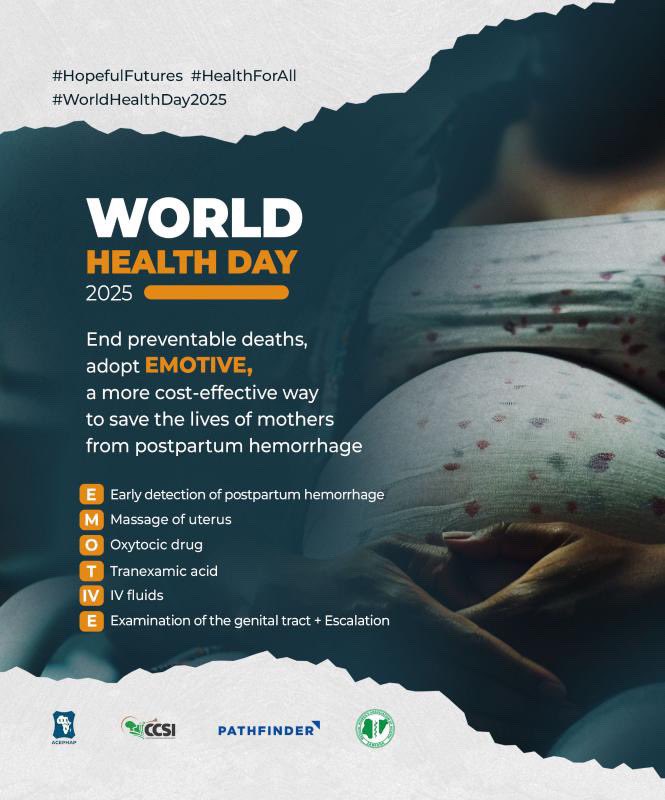 World Health Day
Investing in women’s health is securing the health and future of entire families and communities. 

Healthy beginnings hopeful futures.
#worldhealthday