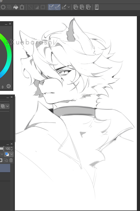 a young #lycaon sketch