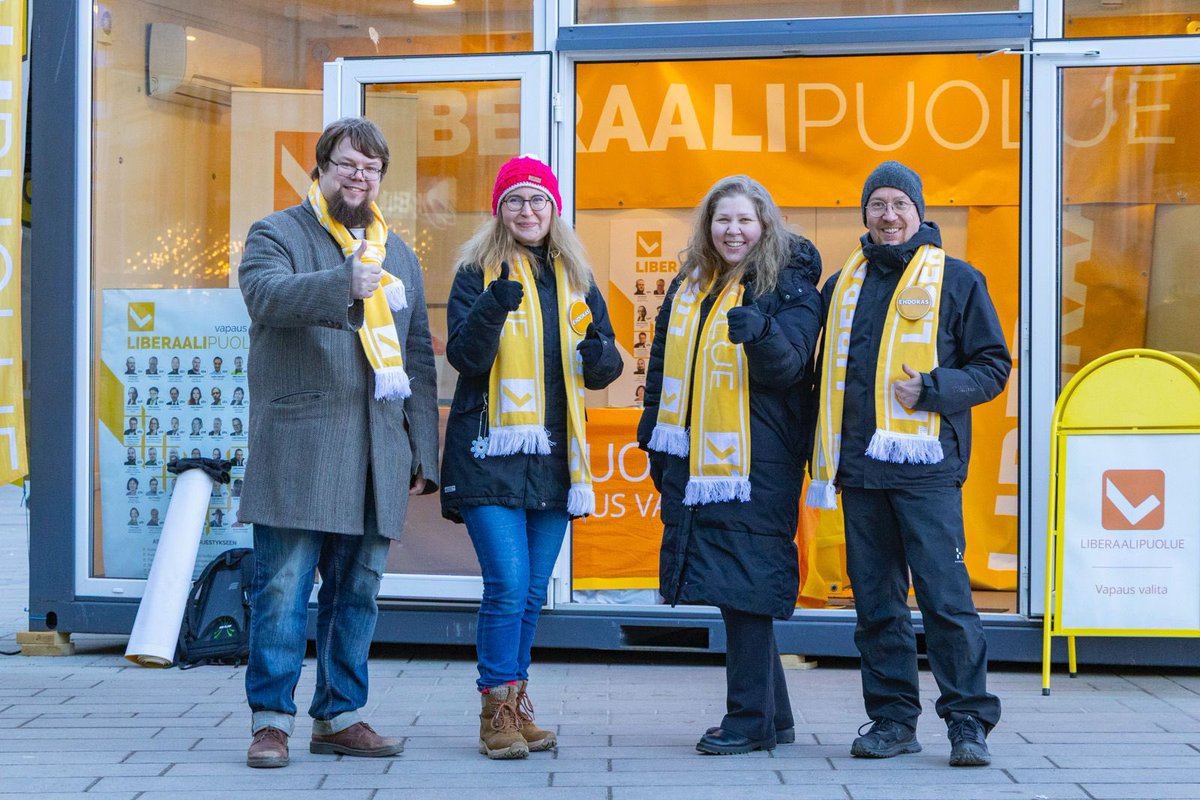 <a href="/Liberaalipuolue/">Liberaalipuolue</a>  on mukana huomenna 8.4. Klo 21:00 perinteisessä Ylen pienpuoluetentissä, muista katsoa!

areena.yle.fi/1-73409131

Helsingissä Narikkatorilla oli vilkasta ja on vielä tämänkin viikon.

Kaikki äänioikeutetut asukkaat, nyt aktiivisesti äänestämään ja jos olet