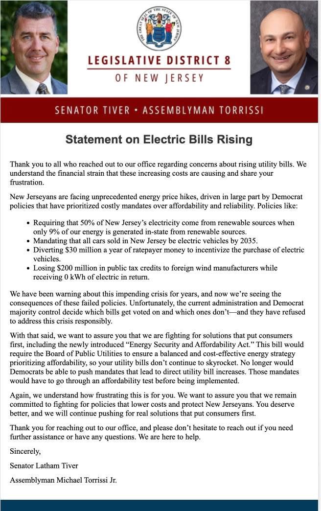 Burlington County GOP tweet media