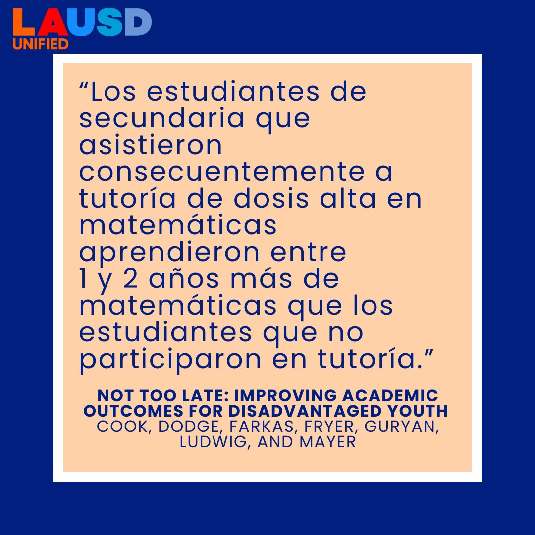 Distrito Escolar Unificado de Los Ángeles (@somoslausd) on Twitter photo 