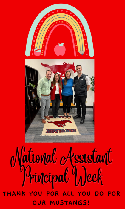 National Assistant Principals Week is April 7-11! Our assistant principals support students and staff, making a difference on their campuses every day. This week, we recognize their commitment to fostering an exceptional learning environment.
