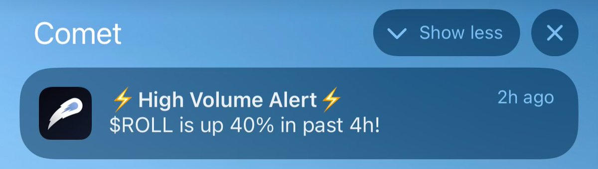 farmroll_io's tweet photo. Comet + $ROLL = 🔥

A lot more of these notifications are coming when a certain announcement is made 👀 https://t.co/u3fdp996RE
