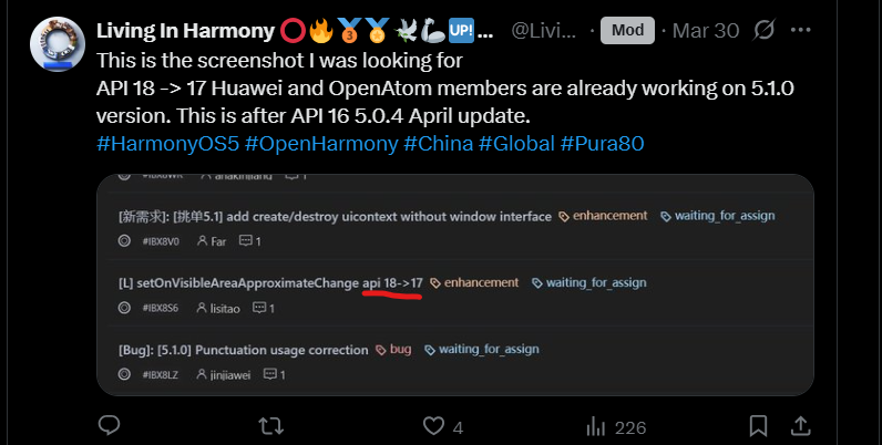 LivingInHarmony's tweet photo. Global versioning is to be determined on HarmonyOS 5.x (system language packs) - NEXT API 17-18 Pura 80 Q2-Q3 (end of June to July) after China 5.0.1 API 16 Q1-Q2 with Pura X (end of March - late April).
#API17 #API18 #China #Global #Pura80 #Grab #Apps #Localisation https://t.co/oA2b5F8yd0