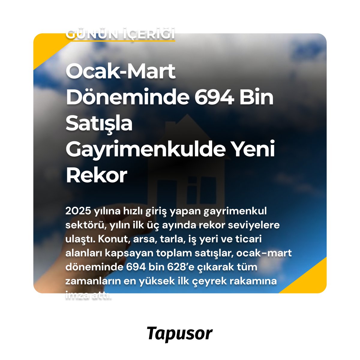 Haberimizi okumak için tıklayınız: blog.tapusor.com/ocak-mart-done…

#gayrimenkul #satış #emlak #tapusor
