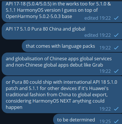 LivingInHarmony's tweet photo. Global versioning is to be determined on HarmonyOS 5.x (system language packs) - NEXT API 17-18 Pura 80 Q2-Q3 (end of June to July) after China 5.0.1 API 16 Q1-Q2 with Pura X (end of March - late April).
#API17 #API18 #China #Global #Pura80 #Grab #Apps #Localisation https://t.co/oA2b5F8yd0