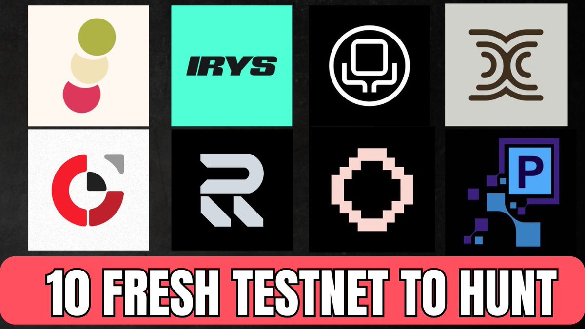 Autosultan_team's tweet photo. 10 Fresh testnet to hunt  

1/@dangoXchg : the one app for everything DeFi
funding [3,6M] 
2/@irys_xyz : Layer-1 Programmable Datachain & storage funding : 8,9M  
backed by : @ArweaveEco @opensea 
3/@GenLayer layer 1 AI
Funding : 7,5M
4/@anoma  funding : 57M
5/@recallnet building platform  AI Agent competition
funding : 50 M 
6/@SeismicSys the encrypted blockchain
funding : 7m 
7/@gensynai layer 1 
funding : 50,6M 
8/@priorprotocol defi on base 
9/@chaoslabs defi protocol
funding : 79 M 
10/@CygnusFi   The First Web3 Instagram App Layer
funding : 20M 

Here’s is the list of 10 early testnets to hunt , getting in early means more chances to max out your earnings before the crowd catches on

full guide step by - step with video here :🧵👇