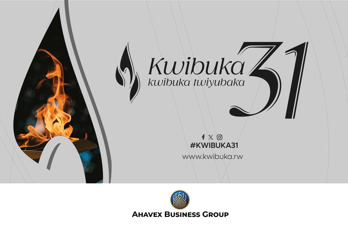 Ahavex Business Group twifatanyije n’Abanyarwanda bose ndetse n’isi yose muri rusange mu kwibuka ku nshuro ya 31  Jenoside yakorewe Abatutsi mu 1994. #twibukatwiyubaka