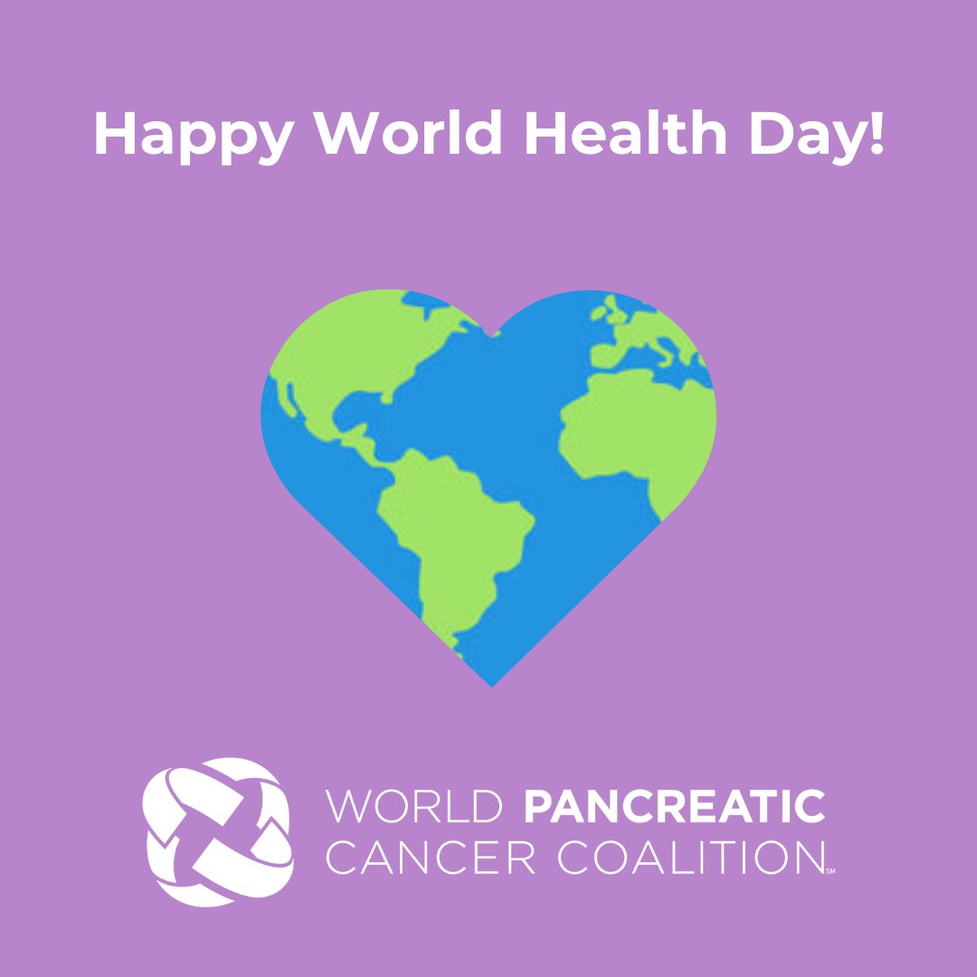 worldpcc's tweet image. Happy #worldhealthday! The #WPCC is proud to champion the right of everyone, everywhere to have access to quality health services, education, and information. 💜
#WPCD #pancreaticcancer #earlydetection