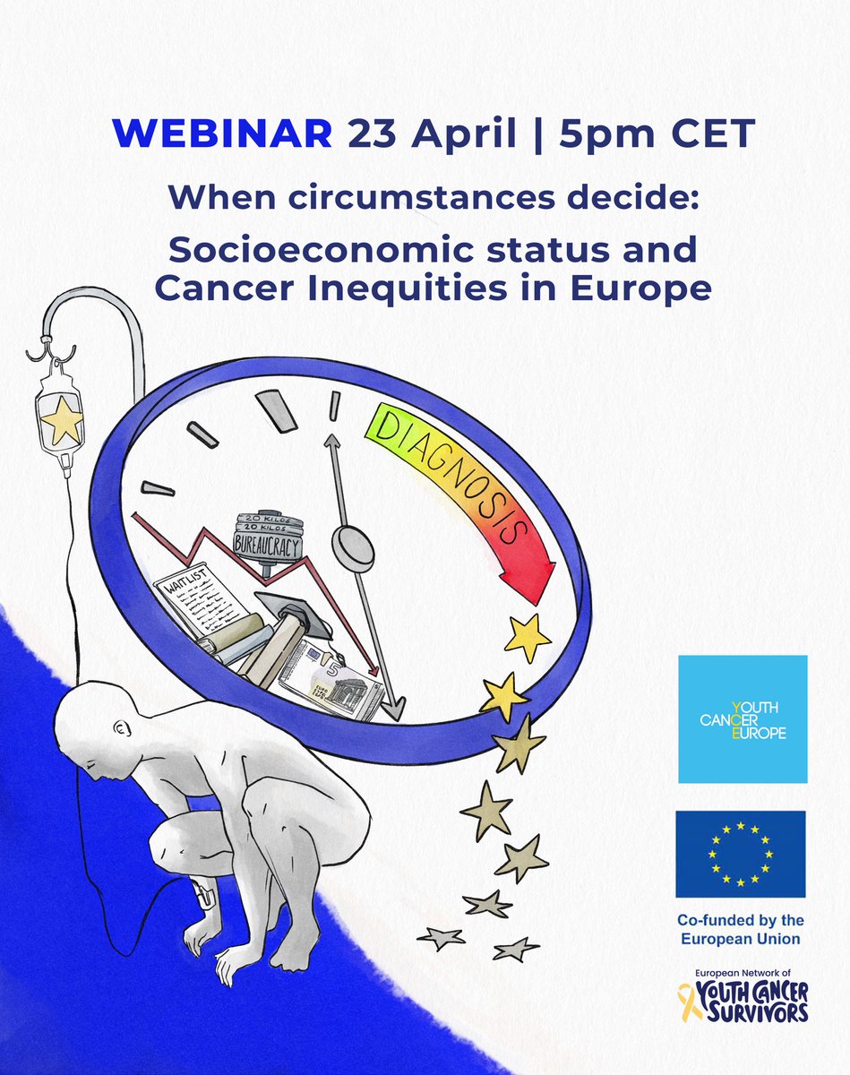 Youth Cancer Europe (@cancereurope) on Twitter photo 📌 Join us on April 23 to discuss a much needed topic - Socioeconomic Status & Cancer Inequities in Europe 🎗️
📅 23 April 2025 | 🕔 5 PM CET
📍 Online | Organised by <a href="/CancerEurope/">Youth Cancer Europe</a> & <a href="/youthcancereu/">European Youth Cancer Network (YARN)</a>
➡️ Register here: us02web.zoom.us/webinar/regist…
#EU4Health #EUCancerPlan 📌 Join us on April 23 to discuss a much needed topic - Socioeconomic Status & Cancer Inequities in Europe 🎗️
📅 23 April 2025 | 🕔 5 PM CET
📍 Online | Organised by <a href="/CancerEurope/">Youth Cancer Europe</a> & <a href="/youthcancereu/">European Youth Cancer Network (YARN)</a>
➡️ Register here: us02web.zoom.us/webinar/regist…
#EU4Health #EUCancerPlan